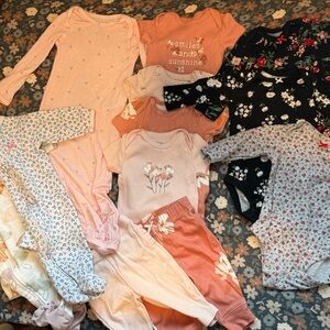 Carters baby girl clothing lot